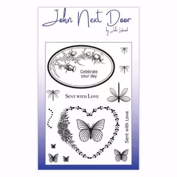 John Next Door Clearstamps Butterfly Frames