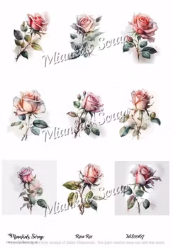 Miankas Scrap klippark - Rosa Ros