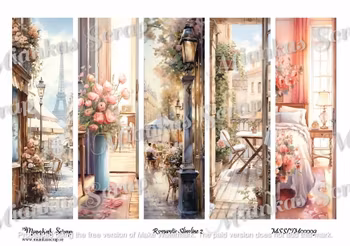 Miankas Scrap klippark - Romantic Slimline 2