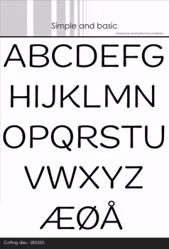 Simple and Basic die "Funky Alphabet - Big Letters"
