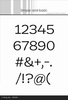 Simple and Basic die "Funky Alphabet - Numbers & Signs"