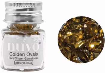 Nuvo Pure Sheen Gemstones - Golden Ovals