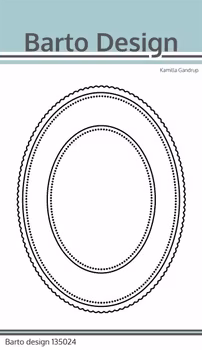 Barto Design Dies "Scalloped Oval"