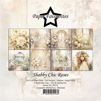 Paper Favourites - Shabby Chic Roses Paperpack 6' x 6'