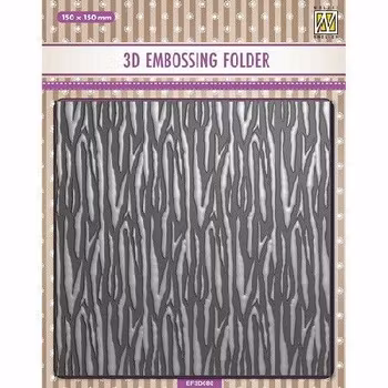 Nellie‘s Choice 3D Embossing Folder Zebra
