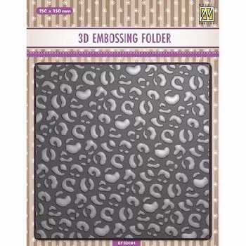 Nellie‘s Choice 3D Embossing Folder Leopard
