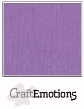 CraftEmotions Linen cardboard Violet 10-pack 30,5x30,5cm