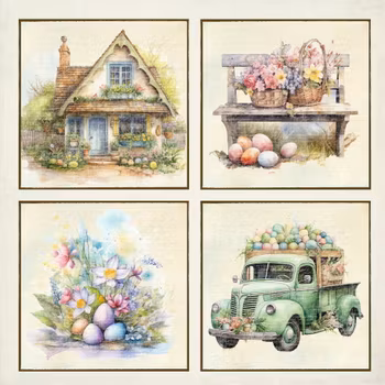 Papper Scrapbooking Reprint - Easter - 12x12 (30,5 x 30,5 cm)