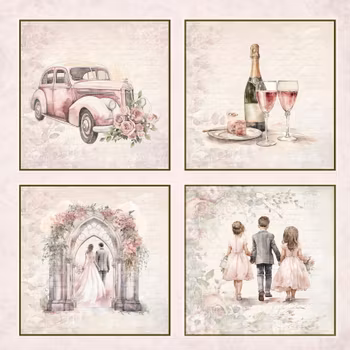 Papper Scrapbooking Reprint - Forever - 12x12 (30,5 x 30,5 cm)