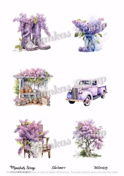 Miankas Scrap klippark - Lila Toner 1