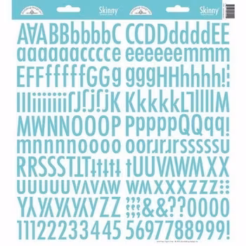 Doodlebug Designs Swimming Pool Skinny Alphabet Stickers