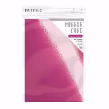 Tonic Studios Craft Perfect Mirror Card A4 High Gloss - Magnificent Magenta