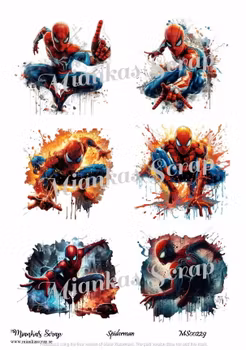 Miankas Scrap klippark - Spiderman