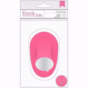 American Crafts Knock Outs Punch 1.5 Inch Word Bubble