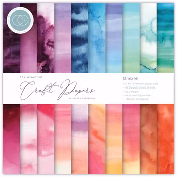 Craft Consortium Essential Craft Papers Paperpad Ombre 6 x 6