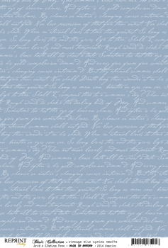 ReprintHobby Basic Collection Vintage Blue Lyrics A4