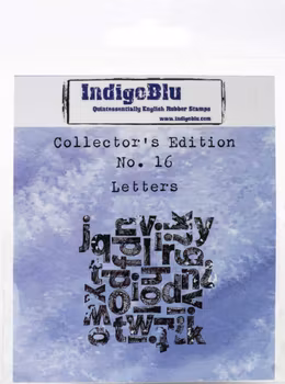 IndigoBlu Rubber Stamp - Collector's Edition No. 16 - Letters