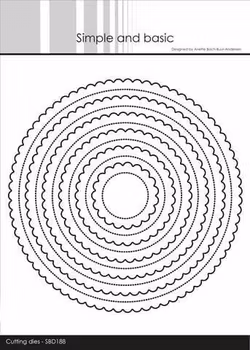 Simple and Basic die - Small Pierced Scalloped Circle