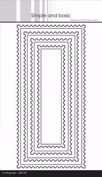 Simple and Basic die - Stamp - Slimcard