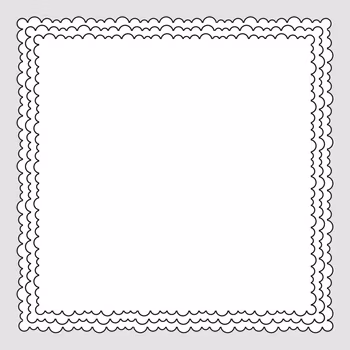 Design5 - 15 x 15 Bubbelramar – 3 st – Cutting Die
