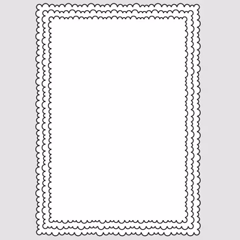 Design5 - A6 ramar med bubbelkant – 3 st – Cutting Die