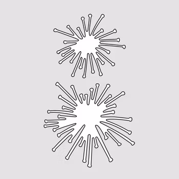 Design5 - Store støvdragere – 2 st – Cutting Die