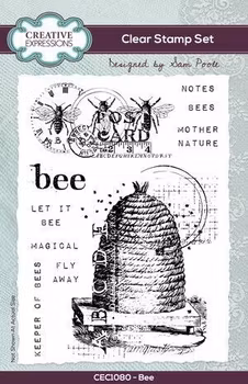 Creative Expressions Sam Poole Clear Stamp A6 Bee