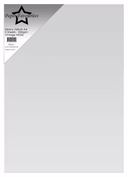 Paper Favourites Heavy Vellum Paper "Vintage White"