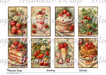 Miankas Scrap klippark - Strawberry