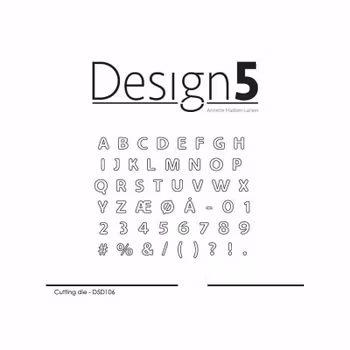 Design5 - Rounded Alphabet Small – Cutting Die