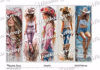 Miankas Scrap klippark - Cowgirls 5 Slimline