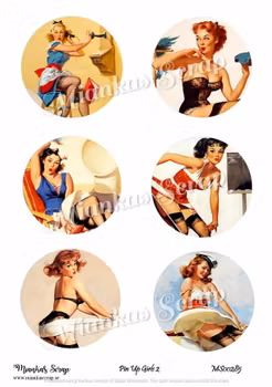 Miankas Scrap klippark - Pin Up Girls 2