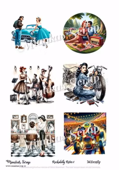 Miankas Scrap klippark - Rockabilly Retro 1