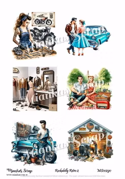 Miankas Scrap klippark - Rockabilly Retro 2