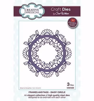 Creative Expressions Craft Dies by Sue Wilson - Frames & Tags - Daisy Circle