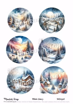 Miankas Scrap klippark - Winter Scene 3
