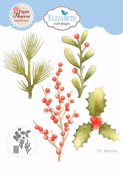 Elizabeth Craft Designs Dies - Holly Greenery