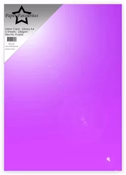 Favourites Mirror Card Glossy "Electric Purple”
