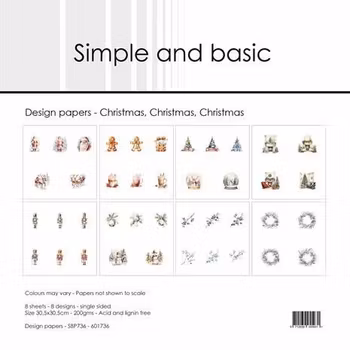 Simple and Basic Design Papers "Christmas, Christmas, Christmas"
