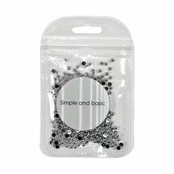 Simple and basic Half Pearl "Polished Silver" 3 mm