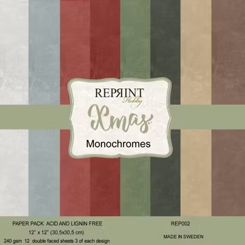 Reprint Paperpack - Xmas Monochromes - 12x12