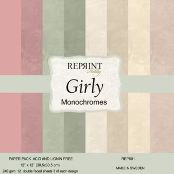 Reprint Paperpack - Girly Monochromes - 12x12