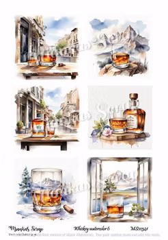 Miankas Scrap klippark - Whiskey Watercolor 6