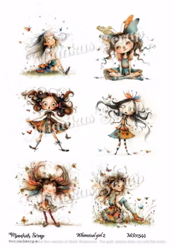Miankas Scrap klippark - Whimsical girl 2