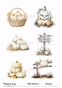 Miankas Scrap klippark - White Halloween 4