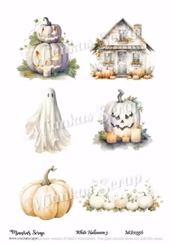 Miankas Scrap klippark - White Halloween 3