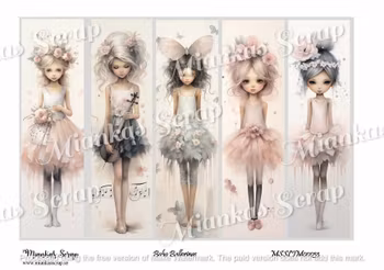 Miankas Scrap klippark - Boho Ballerinas Slimline