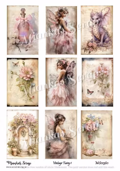 Miankas Scrap klippark - Vintage Fairy 1
