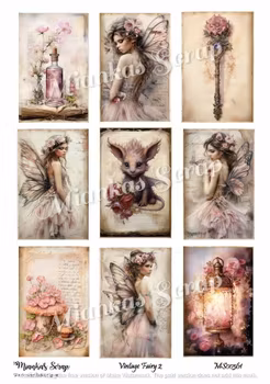 Miankas Scrap klippark - Vintage Fairy 2