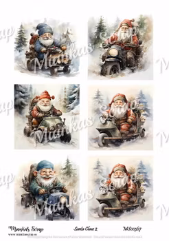 Miankas Scrap klippark - Santa Claus 2